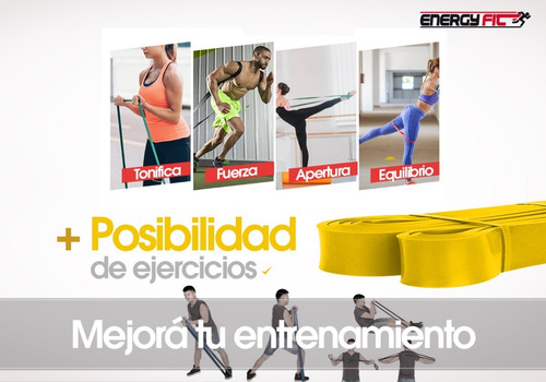 Imagen 6 de 8 de Banda Elastica Circular Larga 2,08m Medium Fitness Gimnasia