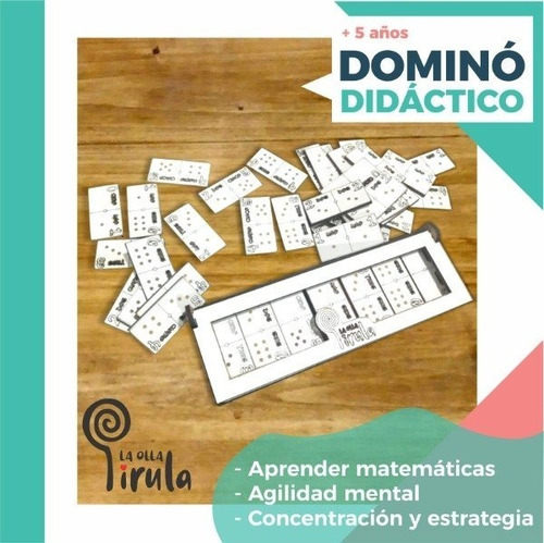 Dominó De Madera  Juego Didáctico Infantil