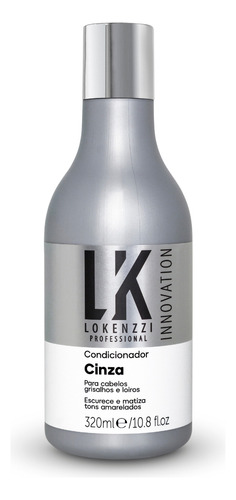  Condicionador Matizador Cinza Lokenzzi 320ml Grisalhos