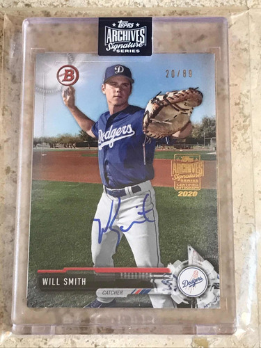 2020 Topps Signature Archives Will Smith Autógrafo Dodgers