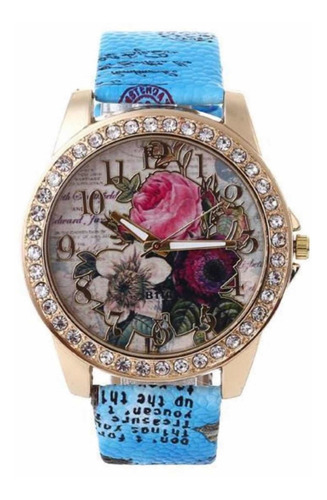 Reloj De Cuarzo Moda Bohemia Style Rose Pattern Mujeres