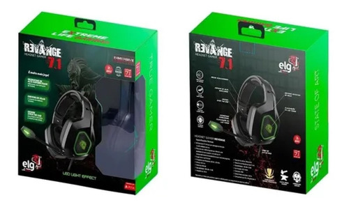 Imagem 5 de 8 de Headset Gamer 7.1 Surround Channel Led Laranja ELG Hgre71