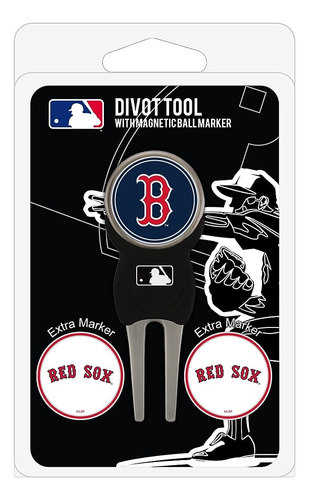 Equipo Golf Mlb Boston Red Sox Divot Tool Pack Con 3 Marcado