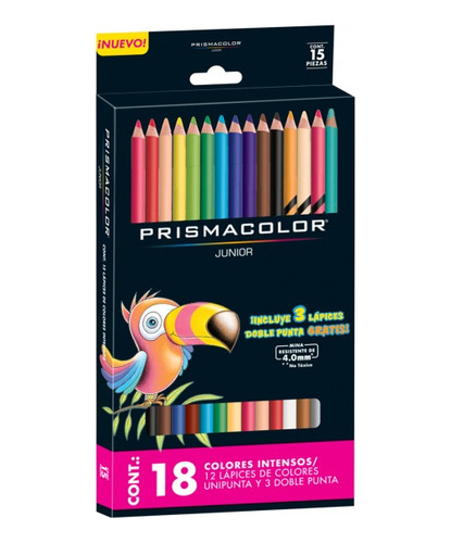 Lápices 18 Colores Semi Profesionales Prismacolor Junior