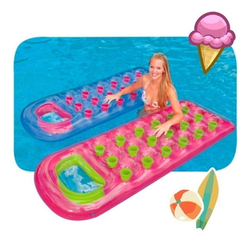 Colchoneta Inflable Pocket Suntanner Lounges Intex 