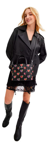 Bolsa Tote Coach Tote Color Negro/ Corazón