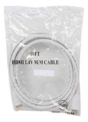 Nippon Labs Nmhd-10mm-wt Hdmi De 10 Pies De Velocidad Con Cl