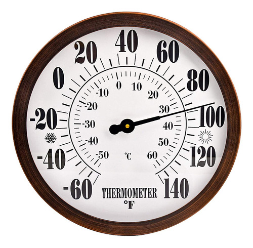 Termometro Decorativo Para Interiores Y Exteriores De 12 Pul