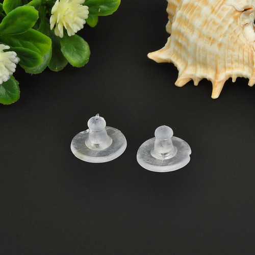 Pendientes De Silicona De Goma Blanda, 100 Unidades
