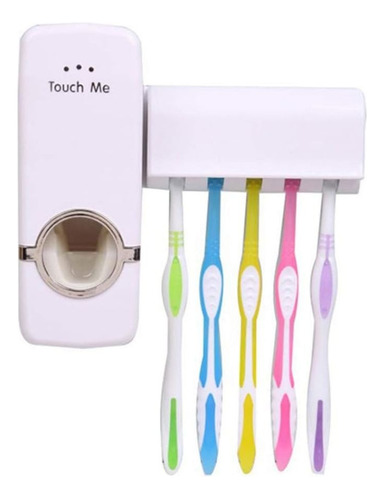 Dispensador De Crema Dental Con Porta Cepillos 