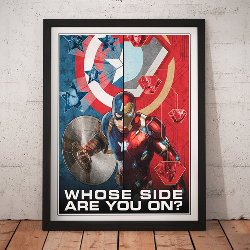 Cuadro Peliculas - Avengers - Poster Civil War