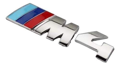 Emblema Bmw M4 Cromo Plata Silver