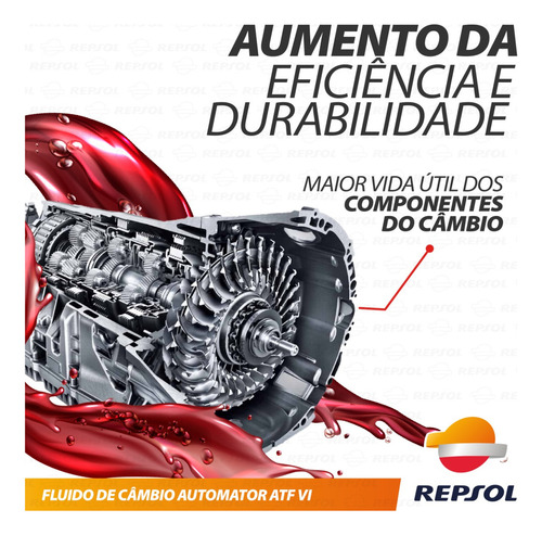 Kit 12l Óleo Fluido Transmissão Automática Repsol Dexron Vi