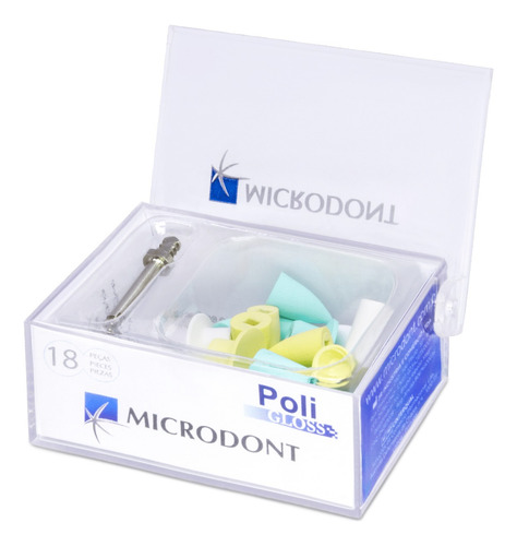 Kit Poligloss C/18 Pulidores De Silicon Dental - Microdont