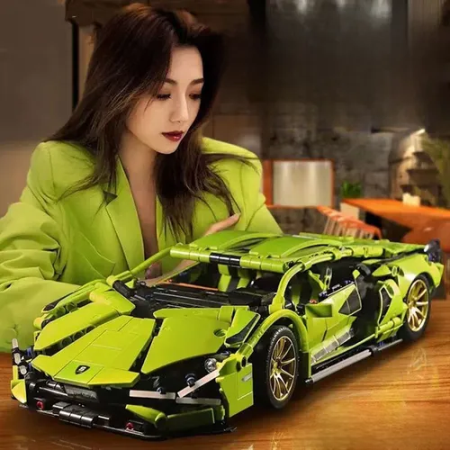 Caja Lamborghini Pequeña Color Vaca Verde 1:14 Empaque 1280