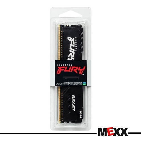 Imagen 4 de 7 de Memoria Pc 16gb Kingston Fury Beast Ddr4 3200mhz Mexx 1