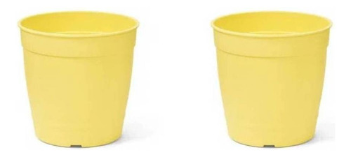 2x Vaso Aquarela 3,5 (1,7l) Amarelo Nutriplan