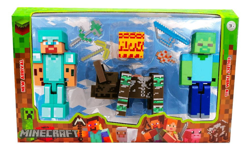 Muñecos Minecraft Dragon Devastador Fantasma Caja Juguetes