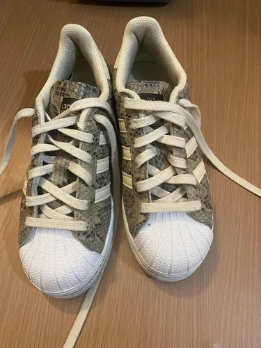 Zapatillas Adidas Superstar Animal Blancas Niña