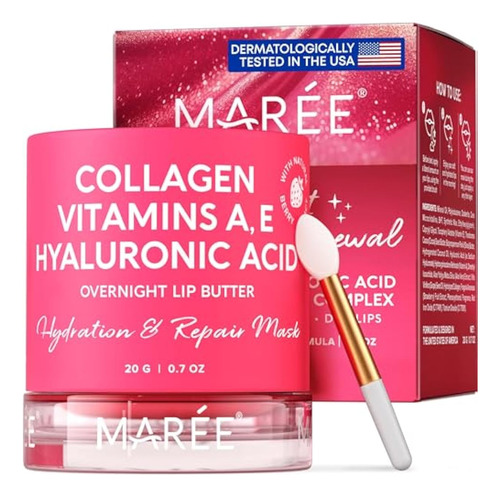 Mascarilla Labial Maree Con Acido Hialuronico Y Colageno 50g