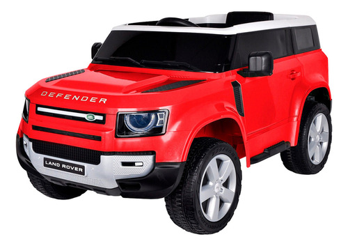 Mini Carro Elétrico Infantil Land Rover Defender Bateria 12V Vermelho Motorizado Importway Bw-271vm