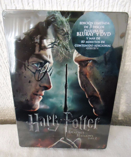 Blu Ray Harry Potter Reliquias De La Muerte Parte 2 Metalico