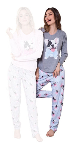 Imagen 1 de 7 de Pijama De Invierno Mujer Art 641