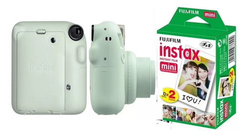 Kit Mini Câmera Instantânea Instax 12 Verde Fujifilm 20 Foto