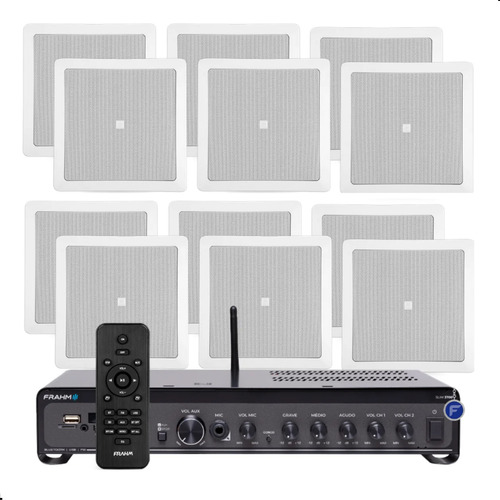 Som Ambiente Auditorio 12 Arandelas Jbl Conexão Tv Bluetooth