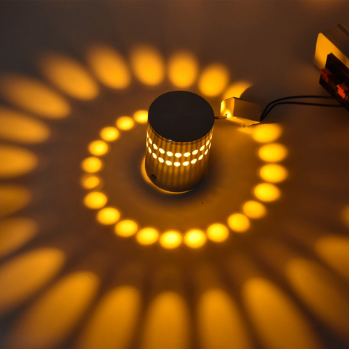 Lámpara De Pared Led De Aluminio Con Orificio En Espiral, Re