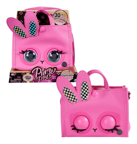 Purse Pets, Holly Hops Cartera,bolso 30 Sonidos Interactiva 