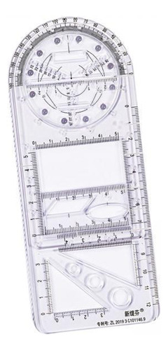 2 Regla De Dibujo Multifuncional De Ángulo Escuela Primaria