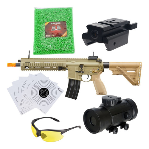 Rifle Aeg Elite Force Hk 416 A5 Competition Kit 6mm Arena Xc
