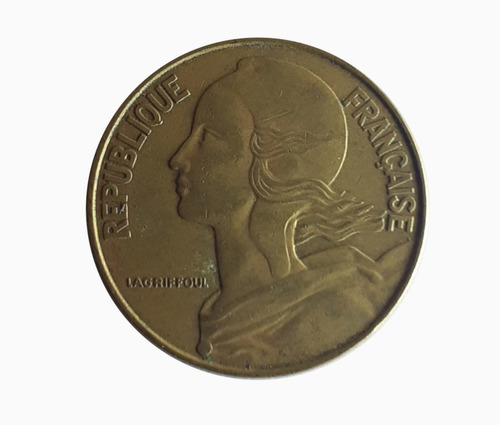Moneda Francia 1964 20 Céntimos