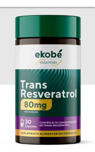 Trans Resveratrol - 490 Mg Por Capsulas / 30 Cáps - Ekobé Sabor Sem Sabor