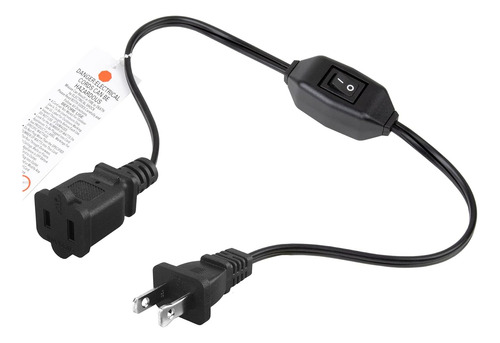 Cable De Extensión De Interruptor De Encendido Y Apagado 2 P