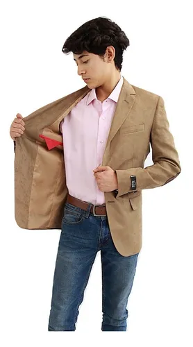 Blazer Hombre Saco Suede Camel Colucci Envio Gratis