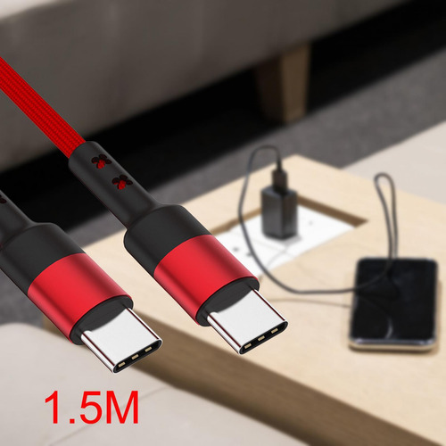 3 Paquete De 2-4 Cables De Datos Usb C A Usb C De 3 Piezas