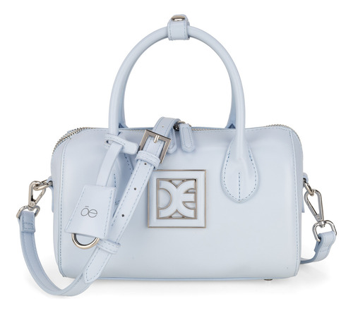 Bolsa Bowling Cloe Taupali Chico Color Celeste