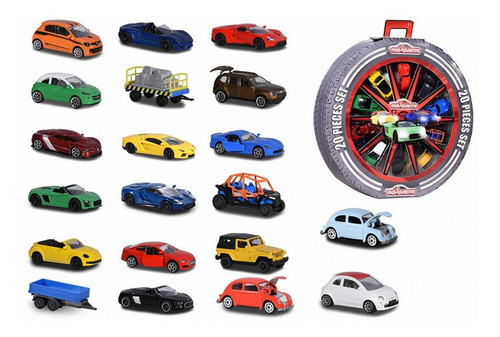 Imagem 2 de 2 de Majorette Wheel Conjunto Com 20 Peças 1/64