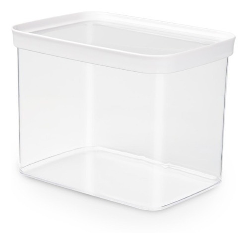 Recipiente Rectangular Tefal Optima 1l Transparente Color Blanco