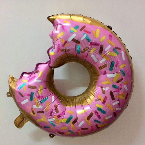 Globos Metalizado Donuts Apto Para Helio  70 Cm X10 Unidades