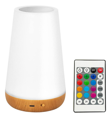Lámpara De Mesa Remota Creativa Usb Recargable Regulable
