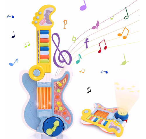 Juguete Musical De Guitarra Para Niños Pequeños, Instrume.