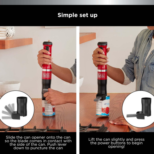 Abrelatas Eléctrico Con Accesorio Para Varilla De Cocina