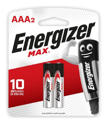 Aaa Energizer Alkalina Aaa Por2 Max Power Made In Usa