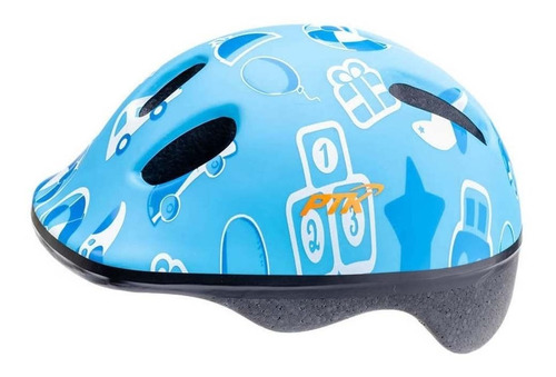 Capacete Criança Baby Toys Azul Ptk C/regulagem