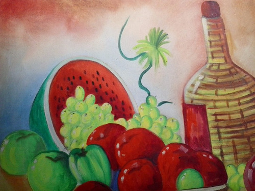 Pintura Oleo Bodegon 60*50 Cms