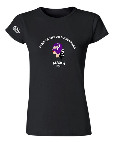 Playera Deportiva Mujer Lucha Libre Aaa Mamá Luchadora