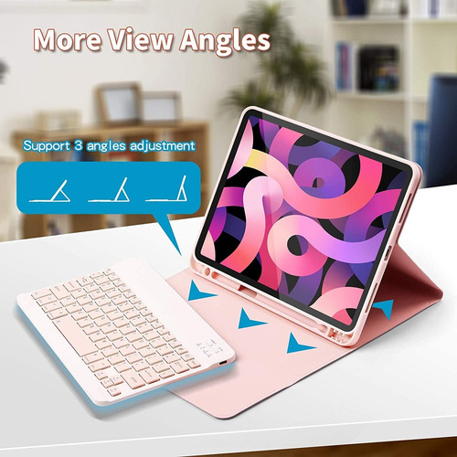 Funda Con Teclado Para iPad 7ª 8ª Generación 2020 10.2 Inch